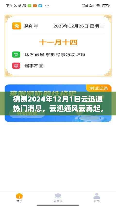 云迅通风云再起,预测2024年12月1日热门消息及其深远影响