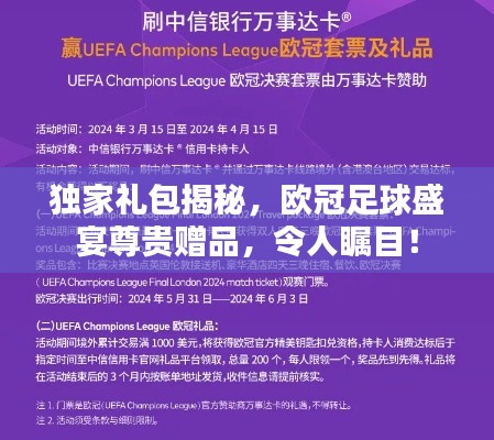 独家礼包揭秘,欧冠足球盛宴尊贵赠品,令人瞩目!