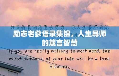 励志老爹语录集锦,人生导师的箴言智慧