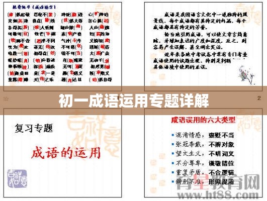 初一成语运用专题详解