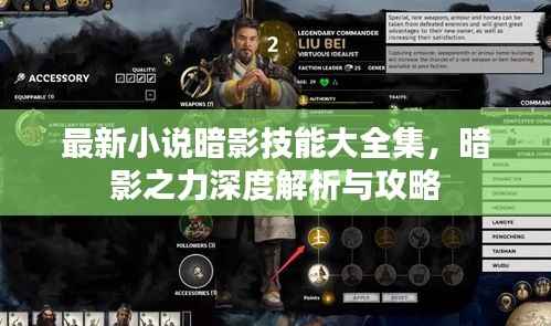 最新小说暗影技能大全集,暗影之力深度解析与攻略